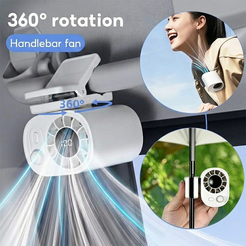 Oscillating Fan Clip - Ventilatore da auto a clip 360