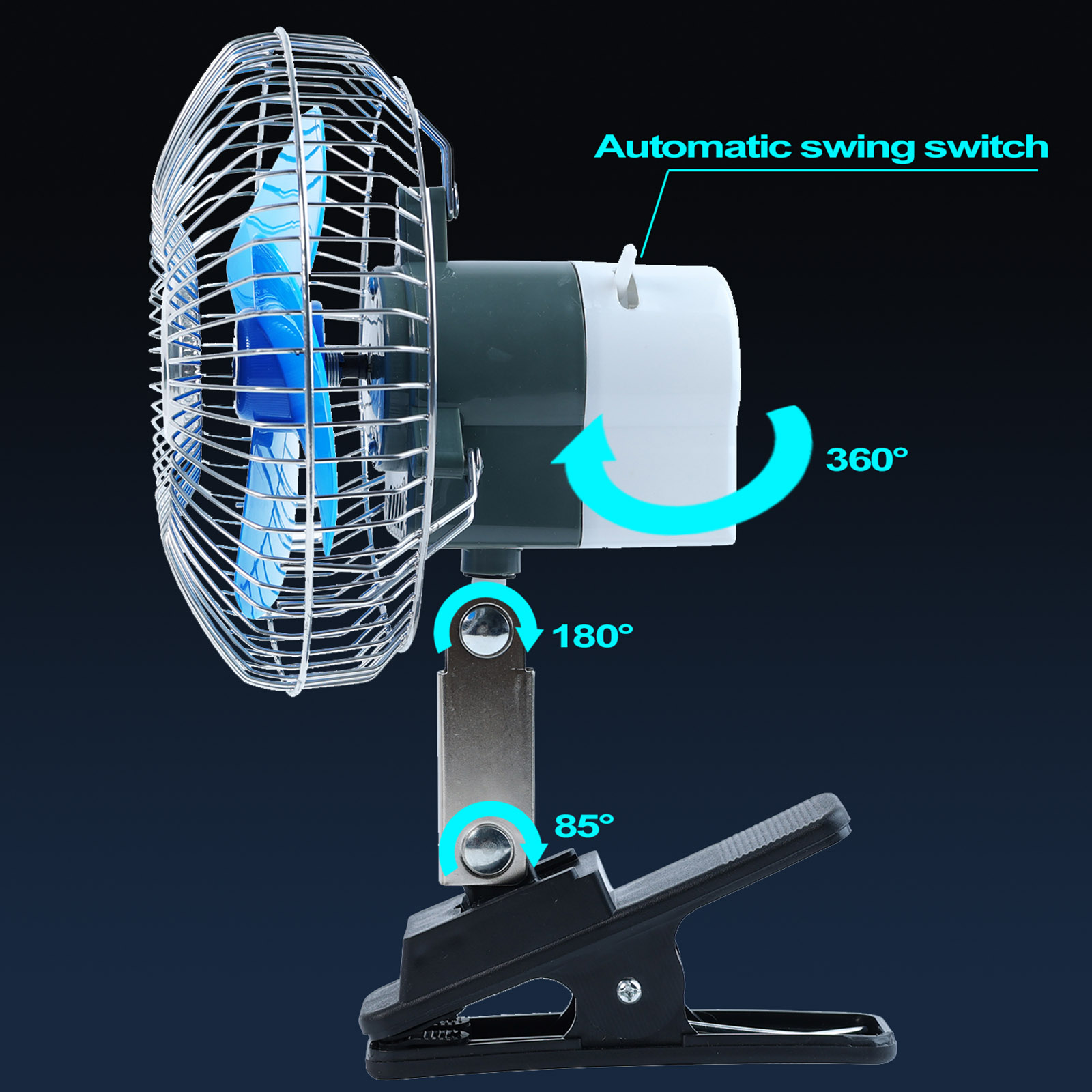 12V 6 ''360 rotazione estate A - Oscillating Fan Clip recensione e prezzo