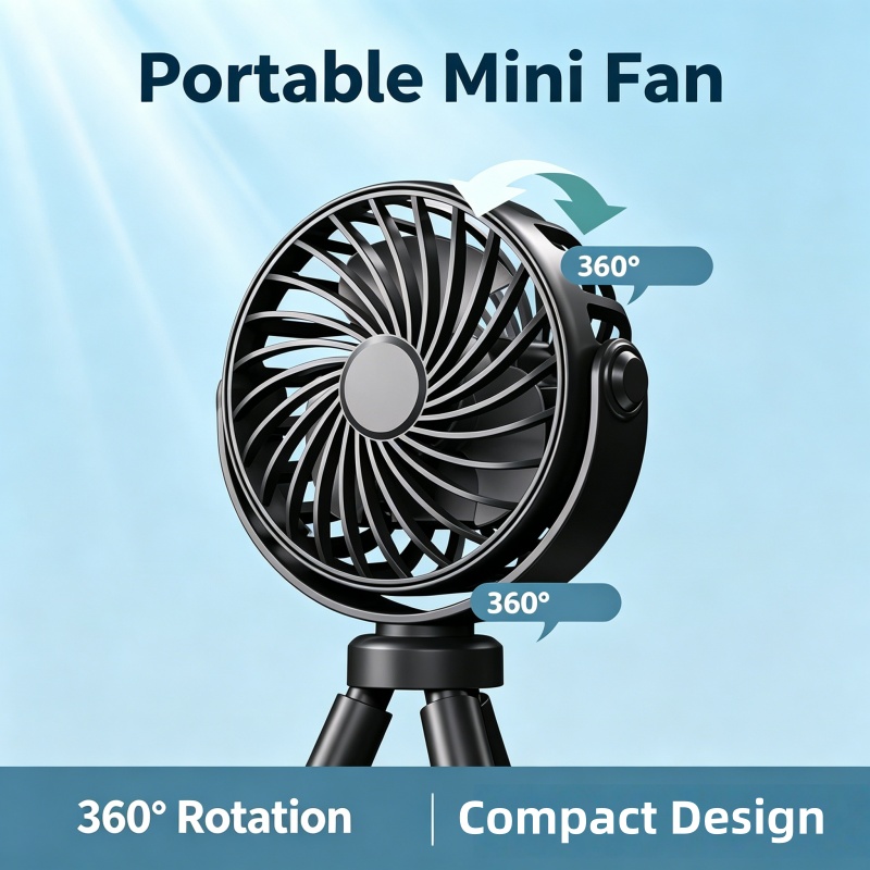 360 °   Mini ventilatore porta - Oscillating Fan Clip recensione e prezzo