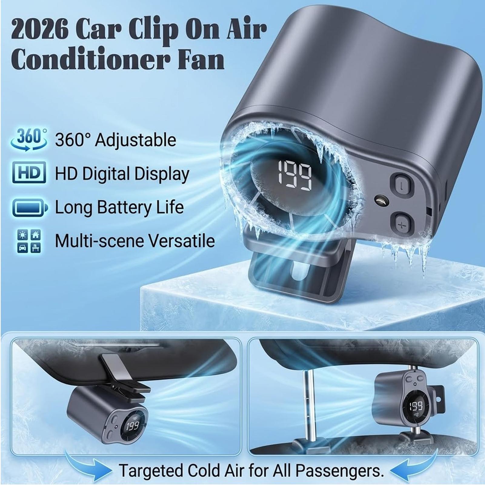 Ventilatore per Auto con Raffr - Oscillating Fan Clip recensione e prezzo