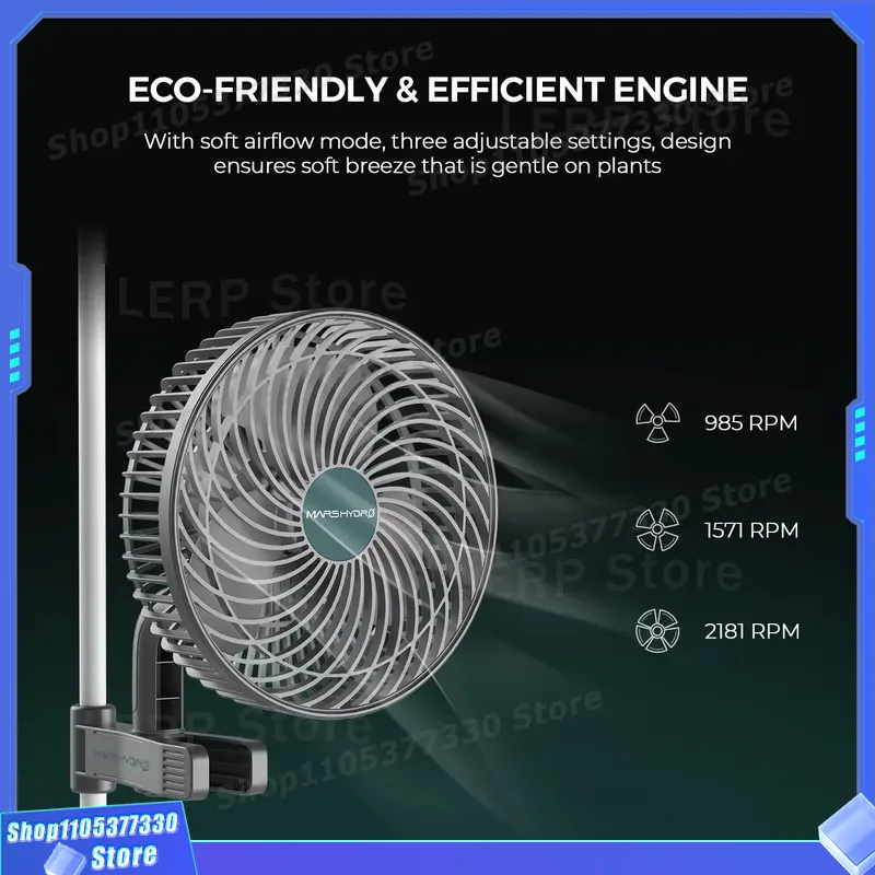 Ventilatore a Clip Mars Hydro  - Oscillating Fan Clip recensione e prezzo